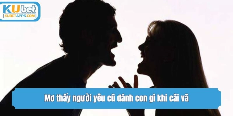 Mơ thấy người yêu cũ đánh con gì khi cãi vã